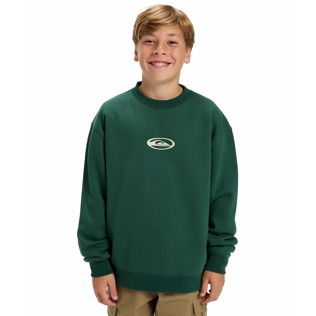 Quiksilver Brushed Fleece Hoodie Green 10Y (138Cm)