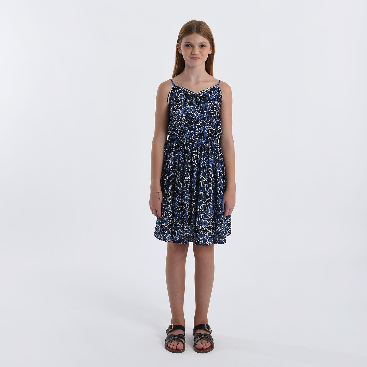 MOLLY BRACKEN GIRL Jurk met smalle schouderbandjes, bloemenprint