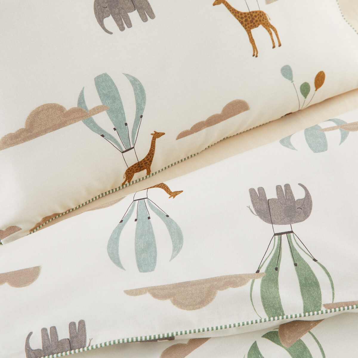 Housse De Couette Bébé 20% Coton Recyclé, Aubin — vue 3