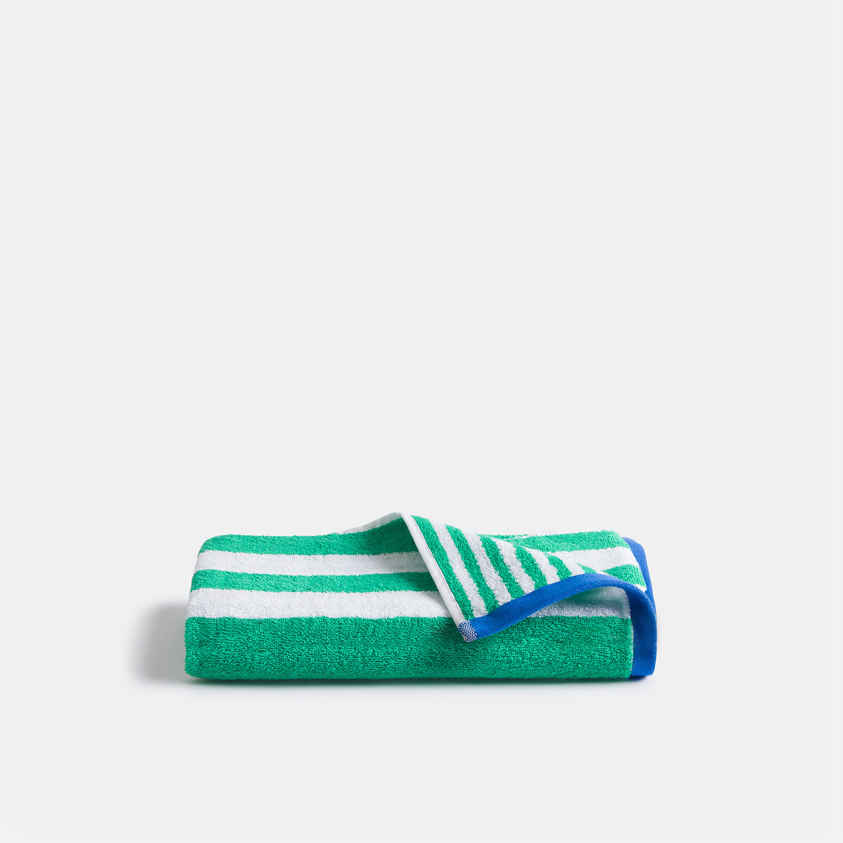 La Redoute Interieurs Dani 500G Terry Towel Unisex Green/White Medium