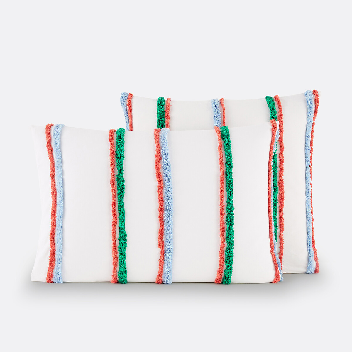 La Redoute Interieurs Neil 100% Tufted Cotton Pillowcase Unisex Off-White Square (63X63cm)