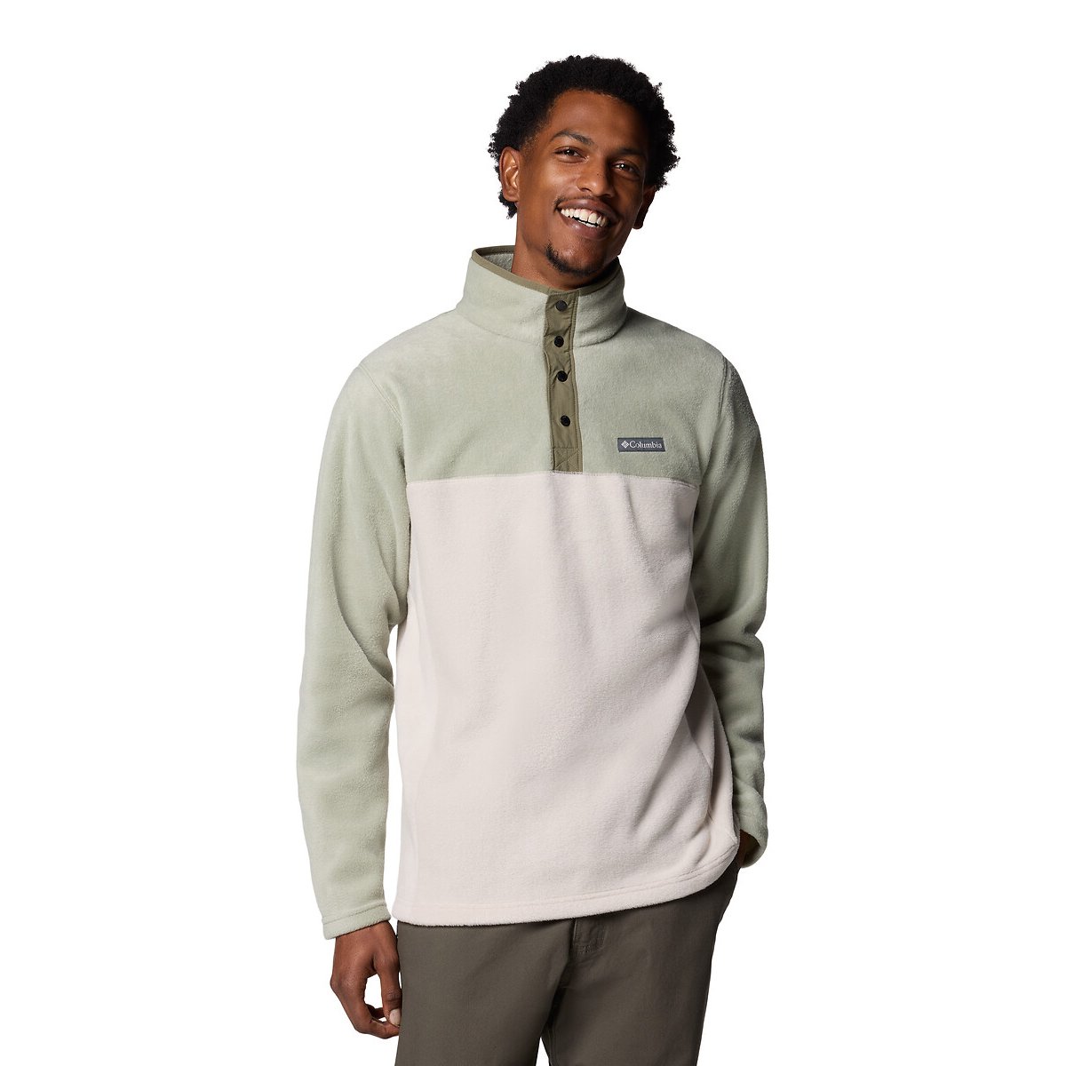 Columbia Fleece Trui Met Opstaande Kraag Met Drukknopen Steens Mountain