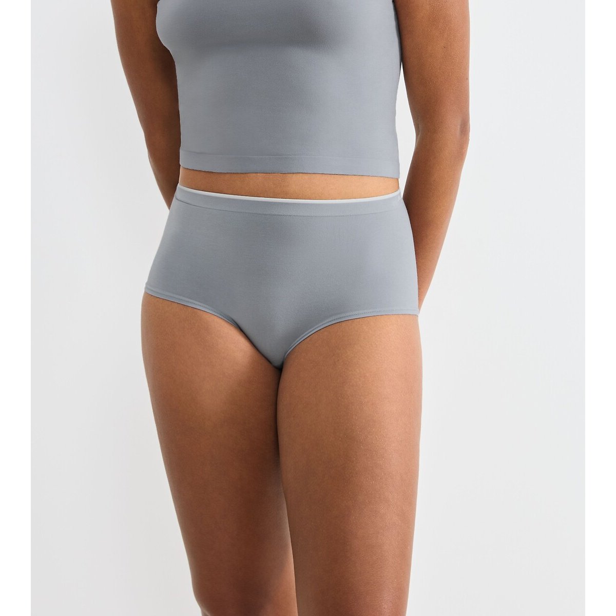 Sloggi Pack Of 2 Go Sense High Waist Briefs Women's Grey Large