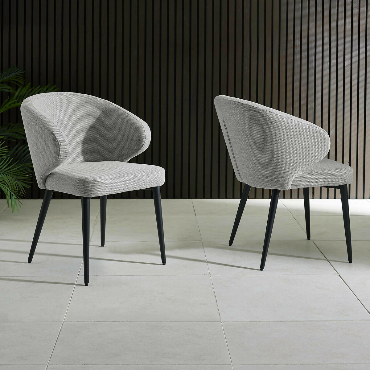 Julian Bowen Unisex Light Grey Set Of 2 Marcus Dining Chairs - Image 7