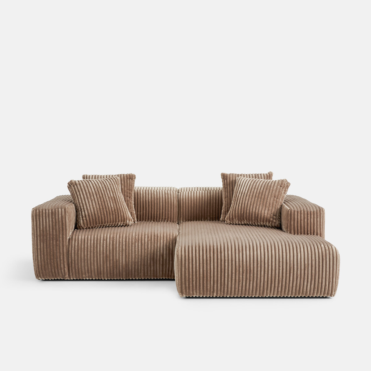 LA REDOUTE INTERIEURS XL corduroy hoekbank rechts, LIORA