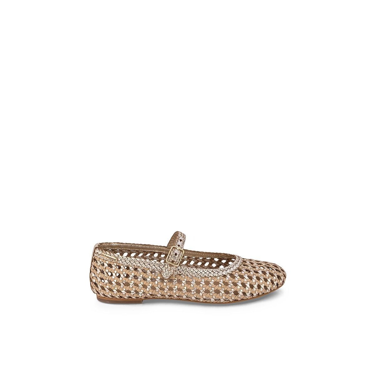 Ballerines babies en cuir tressé Carla