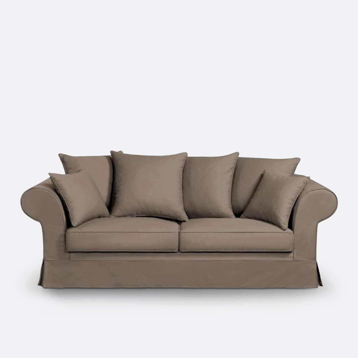 Sofá para 2, 3 o 4 plazas, desenfundable, de algodón semigrueso, ADELIA. Talla 4 plazas. Color