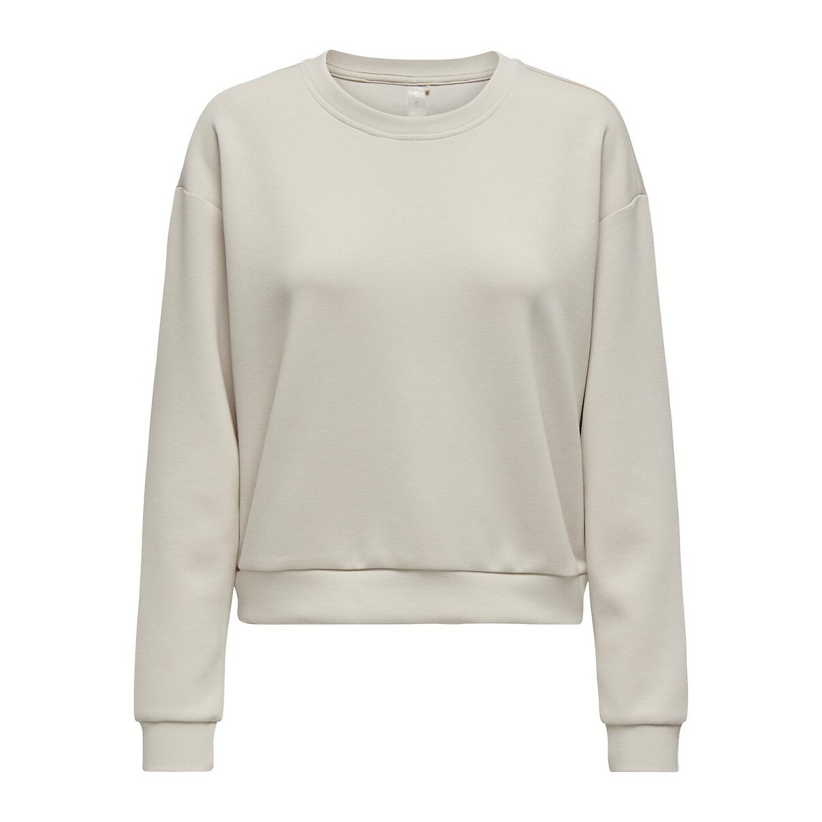 Only Play Women's Beige Crew Neck Sweatshirt Small