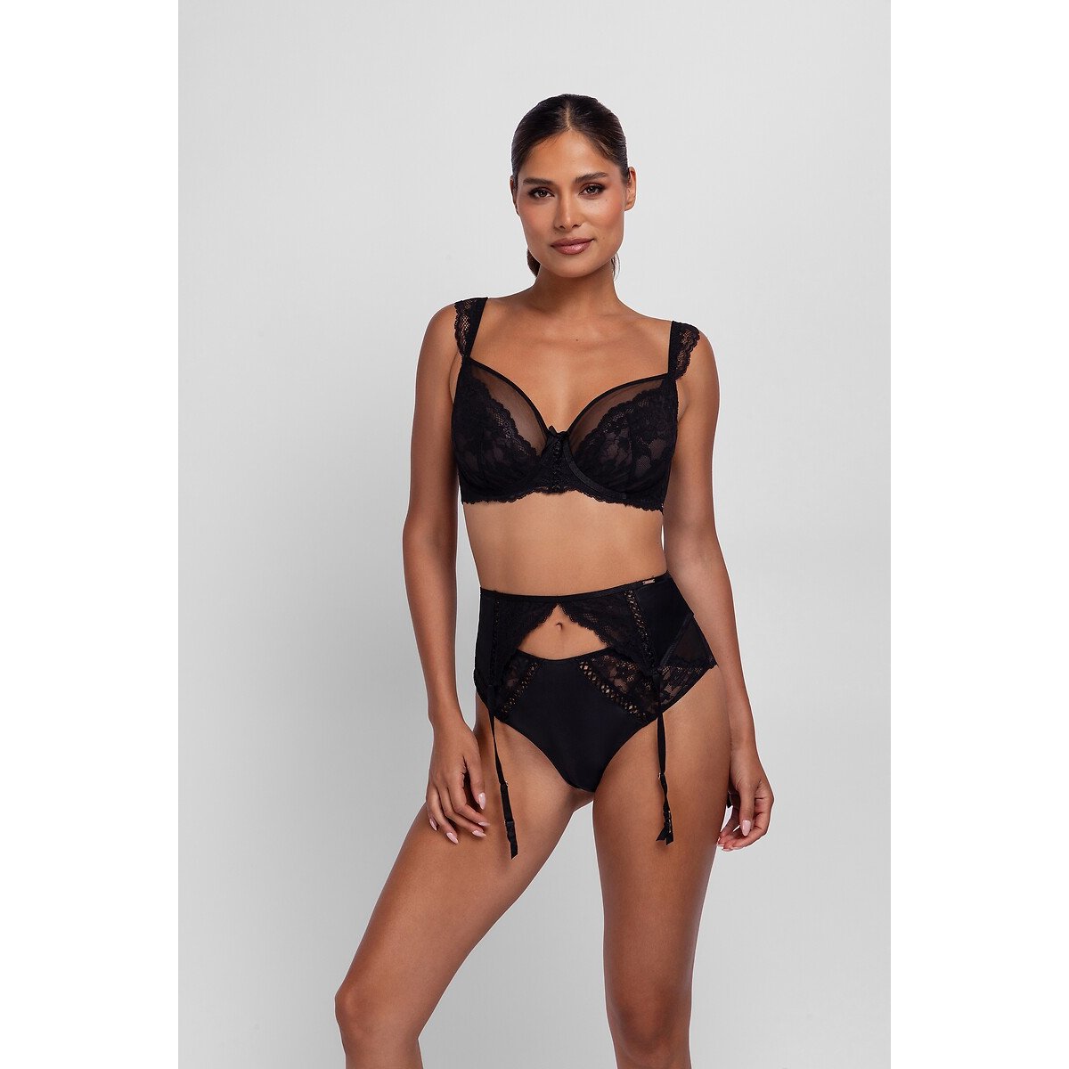 Dorina Lyra-Satin Bra Women's Black 36C