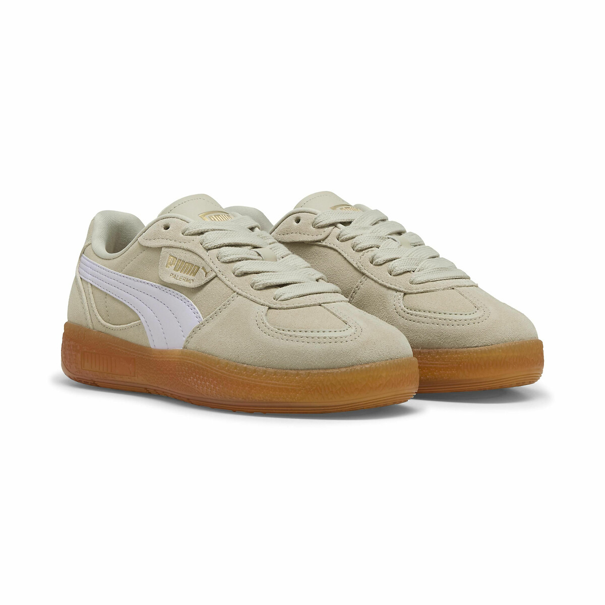 Puma Palermo Moda Xtra Gum Trainers Women's Beige/White Size 38 (5)