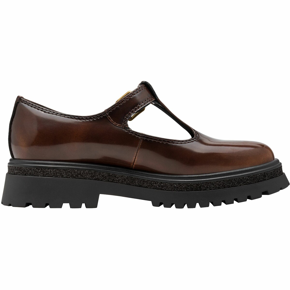 Tamaris T-Bar Brogues Women's Brown Size 37 (4)