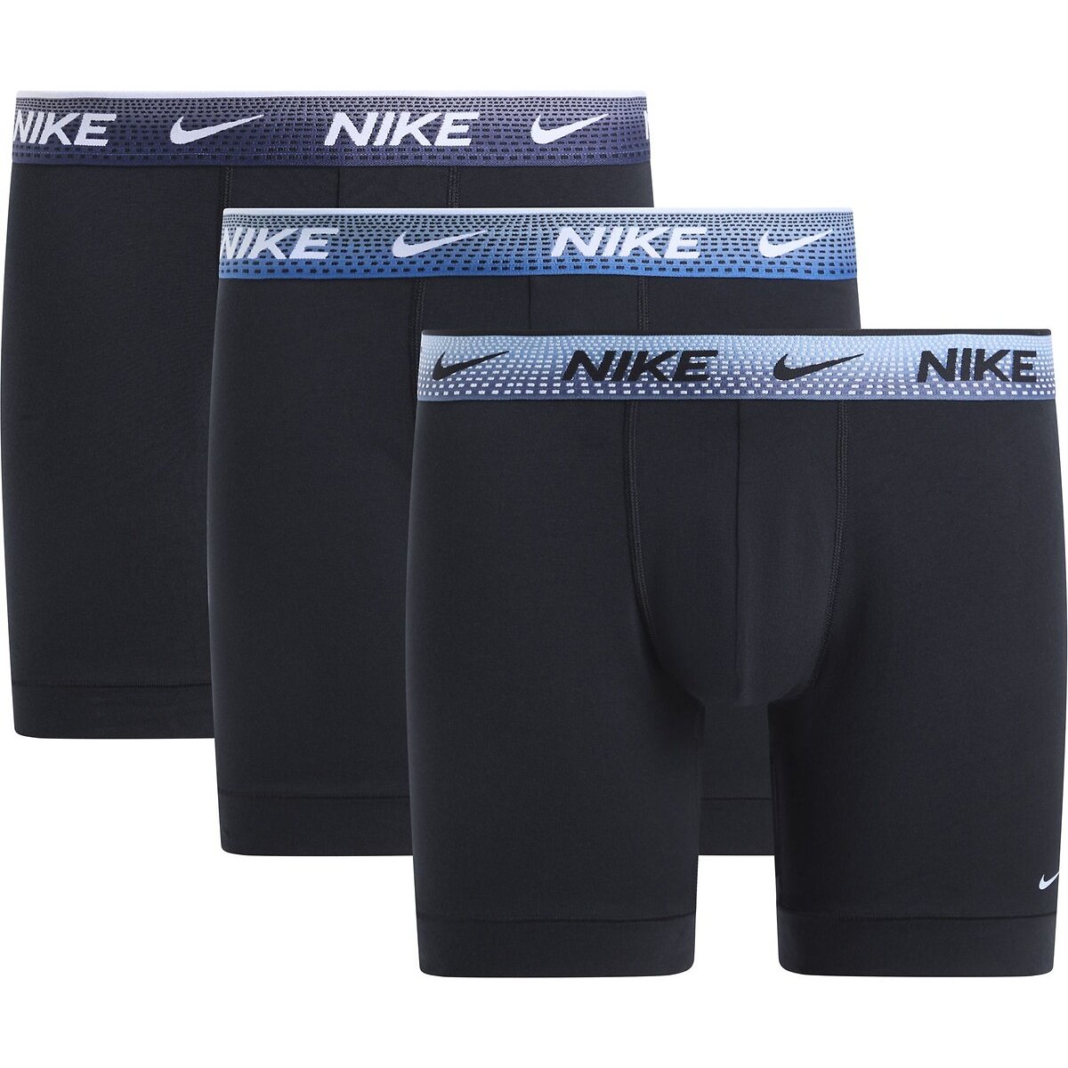 Nike Pack Of 3 Everyday Stretch Cotton Hipsters Men's Black+Multicolour Medium