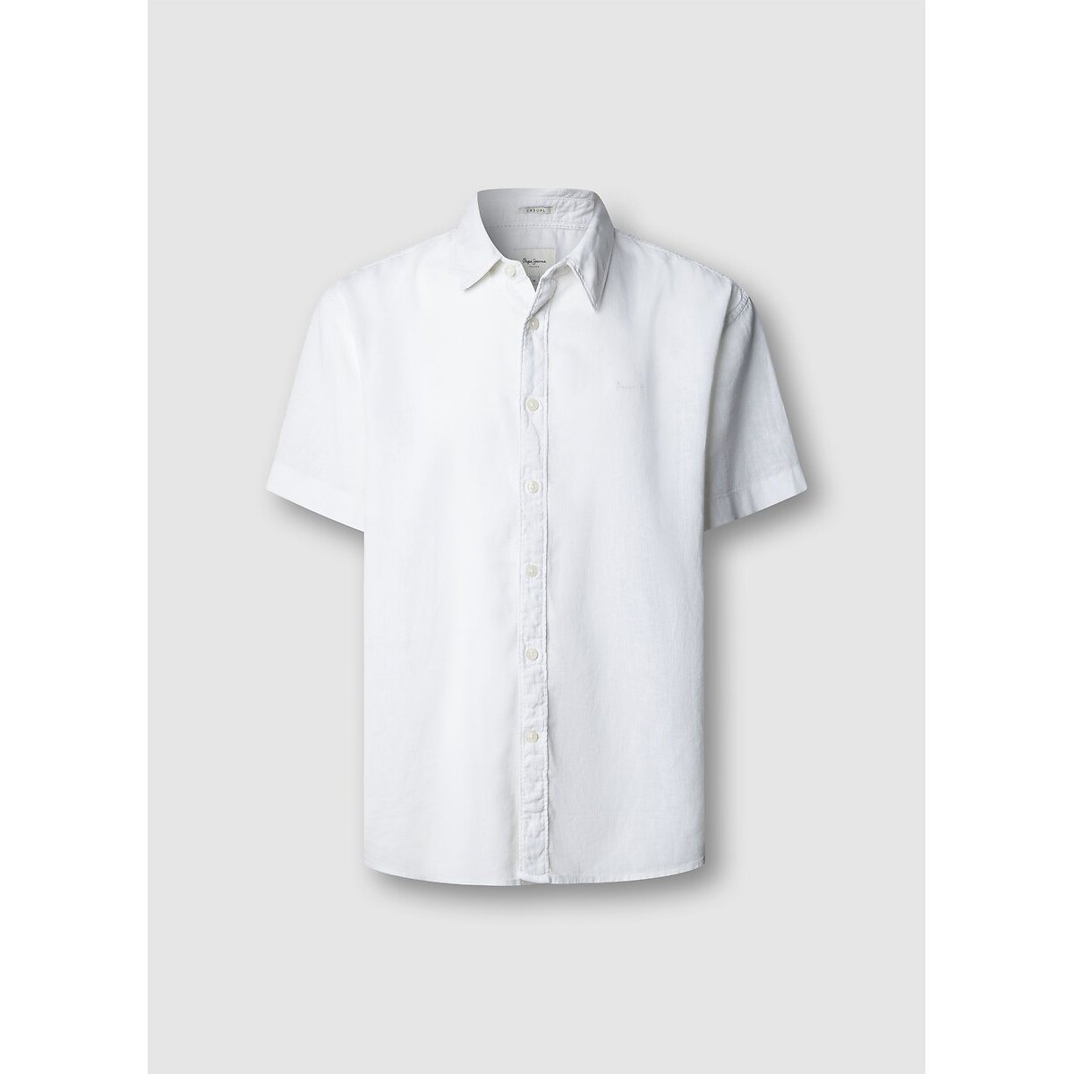 Chemise manches courtes en lin mélangé PERCY