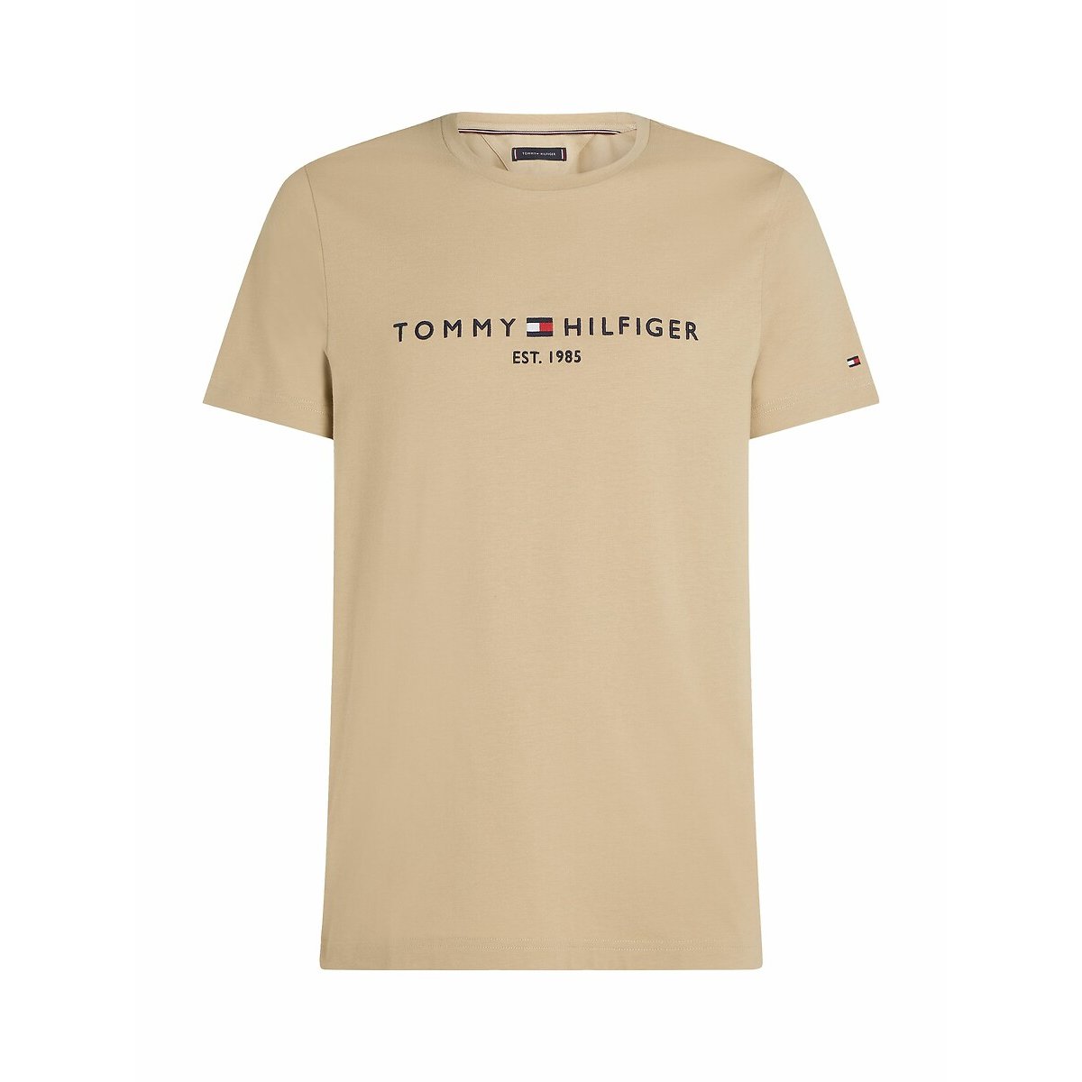 Tommy Hilfiger Men's Beige Tommy Logo T-Shirt 3XL