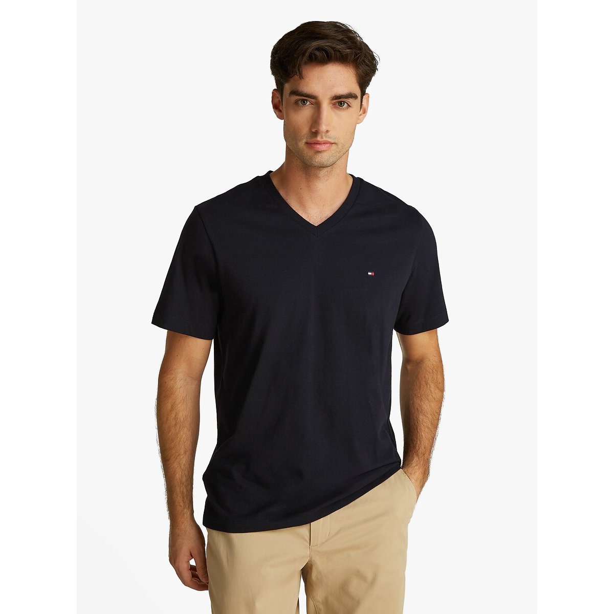 Tommy Hilfiger Shirt met V-hals ESSENTIAL V-NECK TEE
