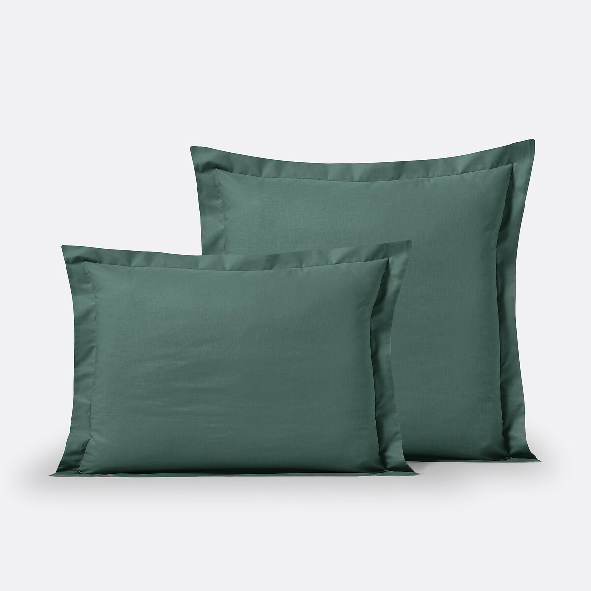 Funda de almohada de algodón con volante plano, Scenario. Talla 63 x 63 cm. Color