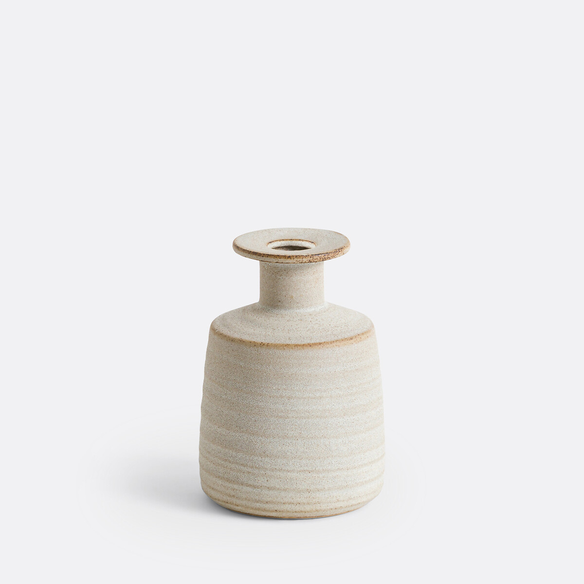 La Redoute Interieurs Serica 15.5Cm High Ceramic Vase Unisex Taupe