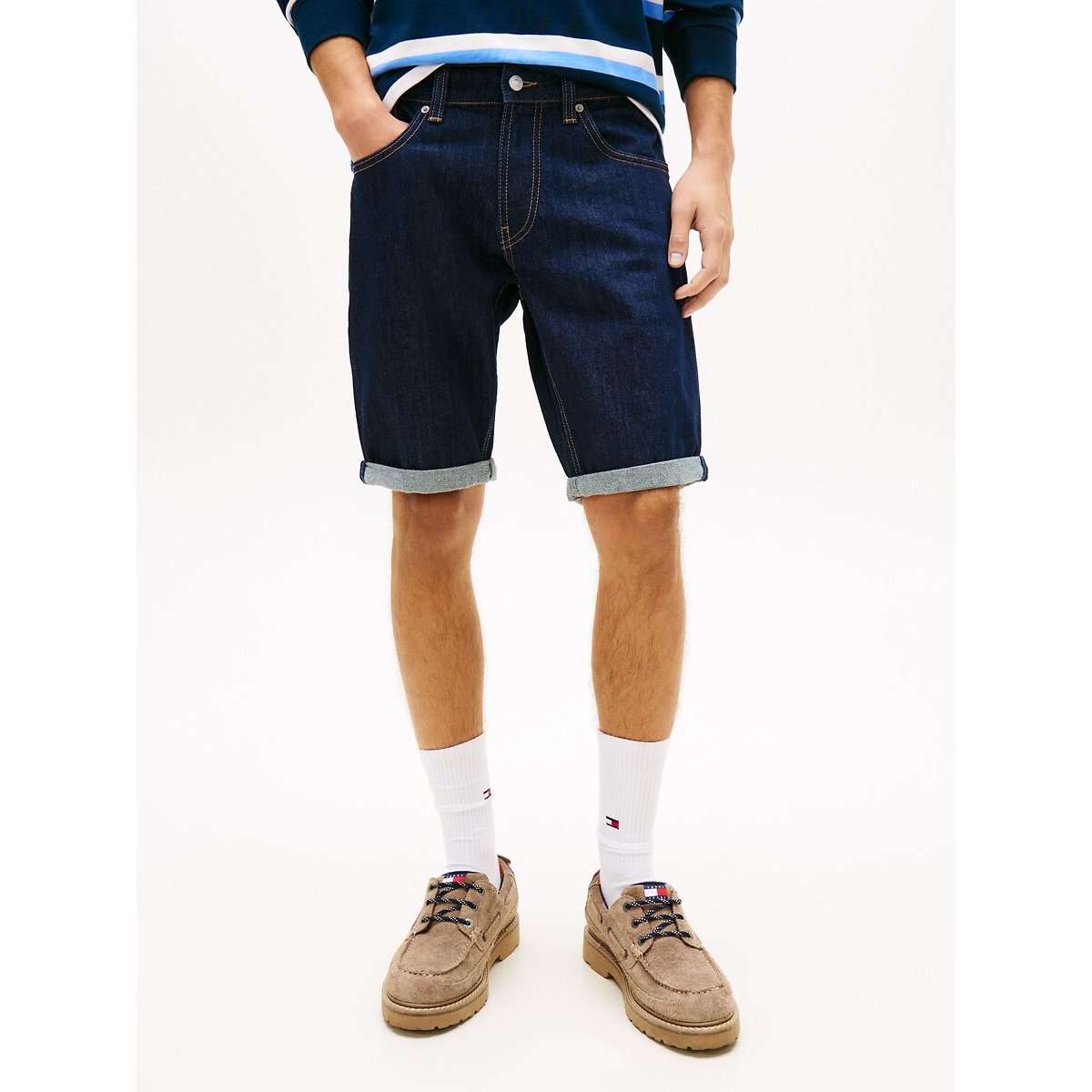 Tommy Jeans Ronnie Stonewash Shorts Men's Dark Denim W32