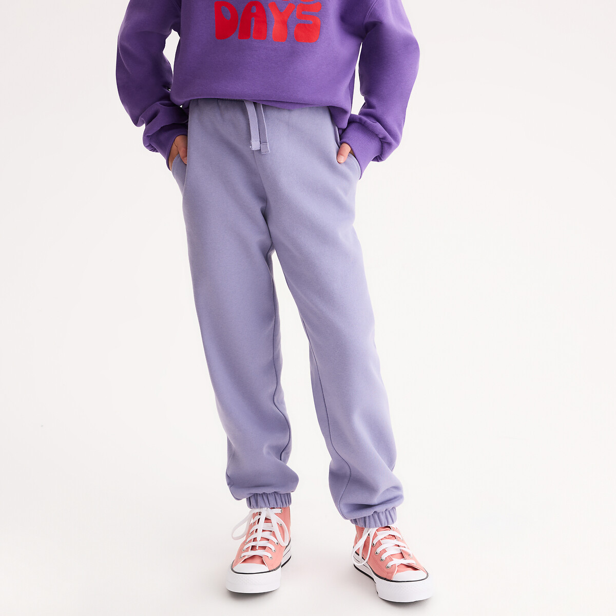 La Redoute Collections Oversized Joggers Mauve 3Y (94Cm)