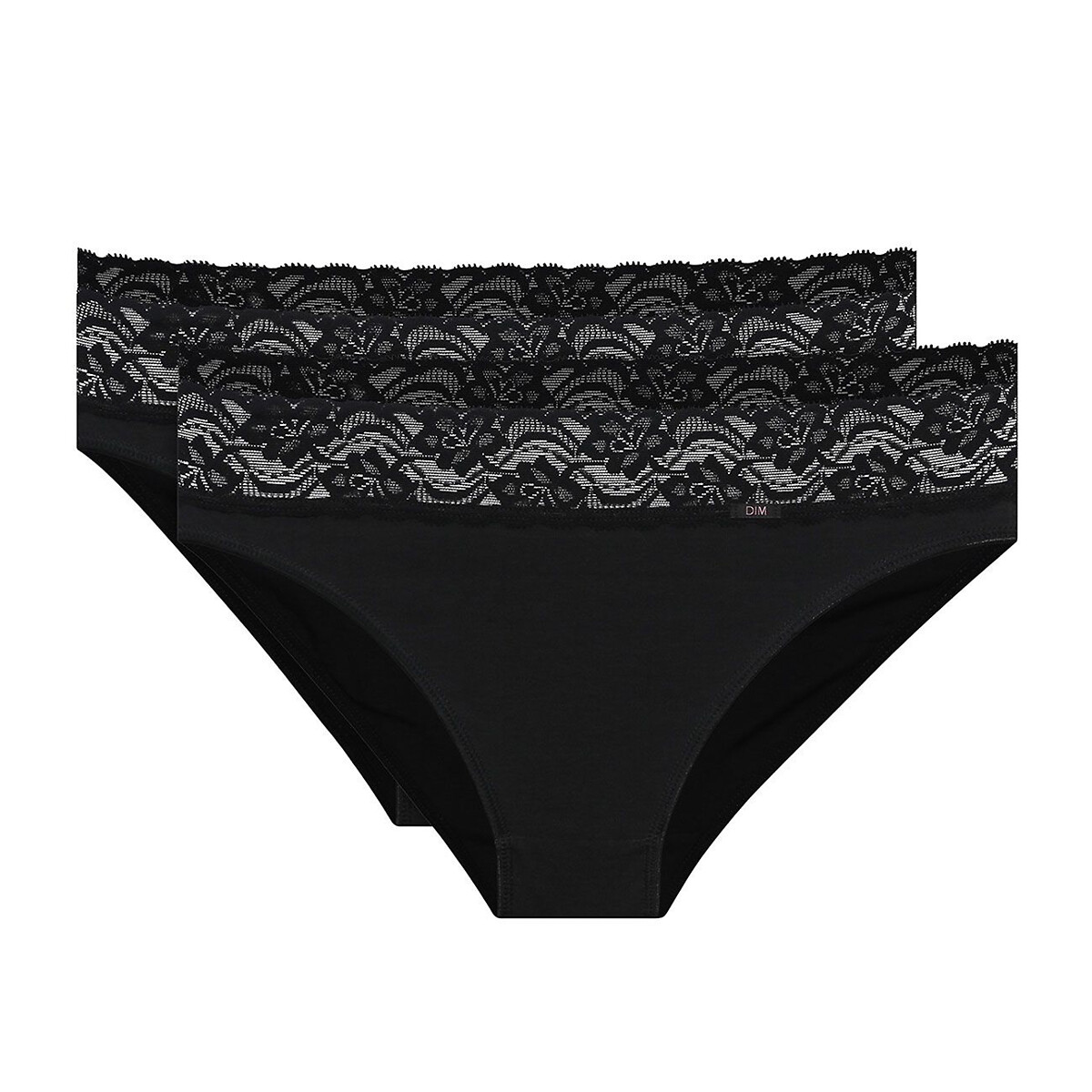 DIM Set van 2 slips Coton Stretch Féminine