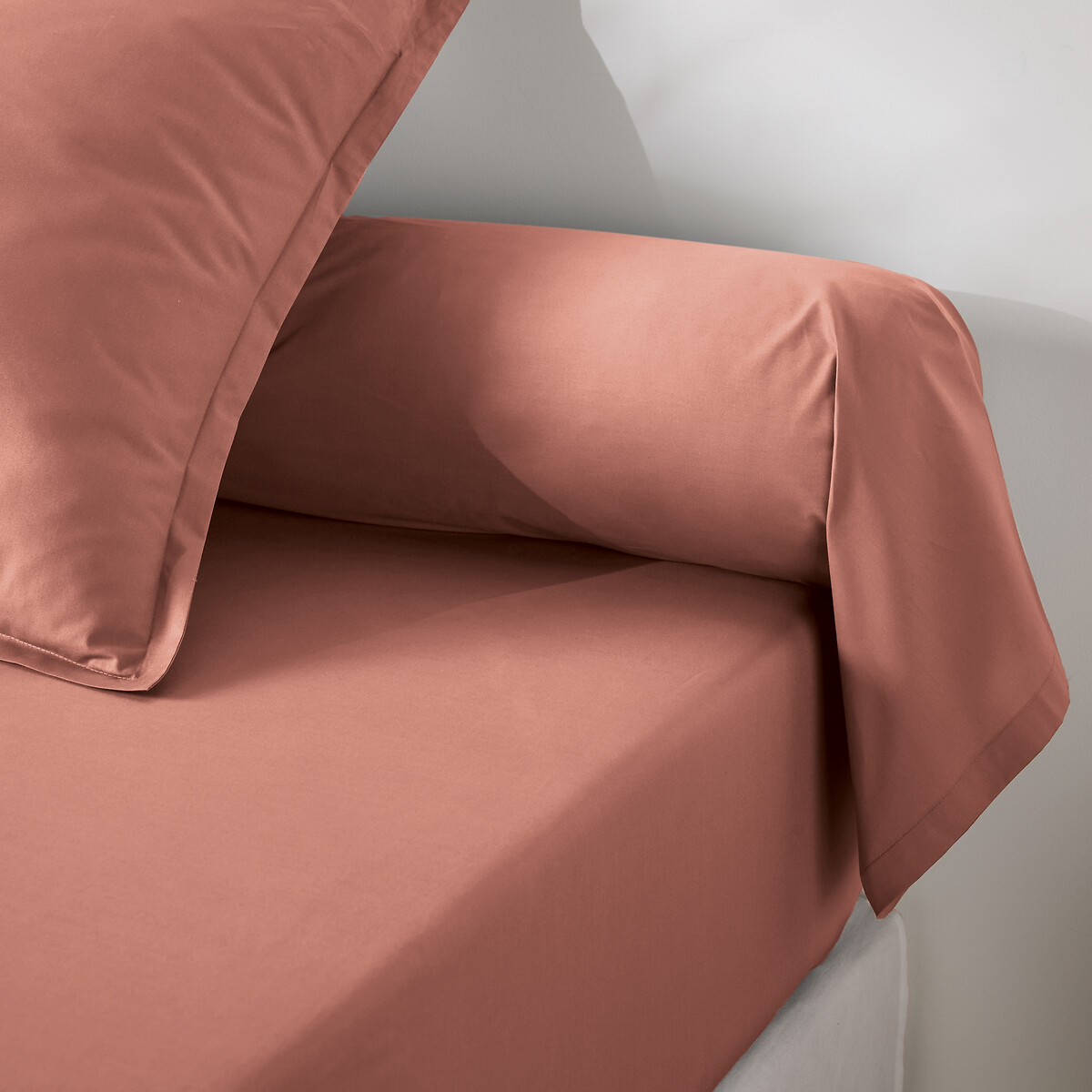 Funda de almohada de percal de algodón, 200 hilos, Scenario. Talla 85 x 185 cm. Color
