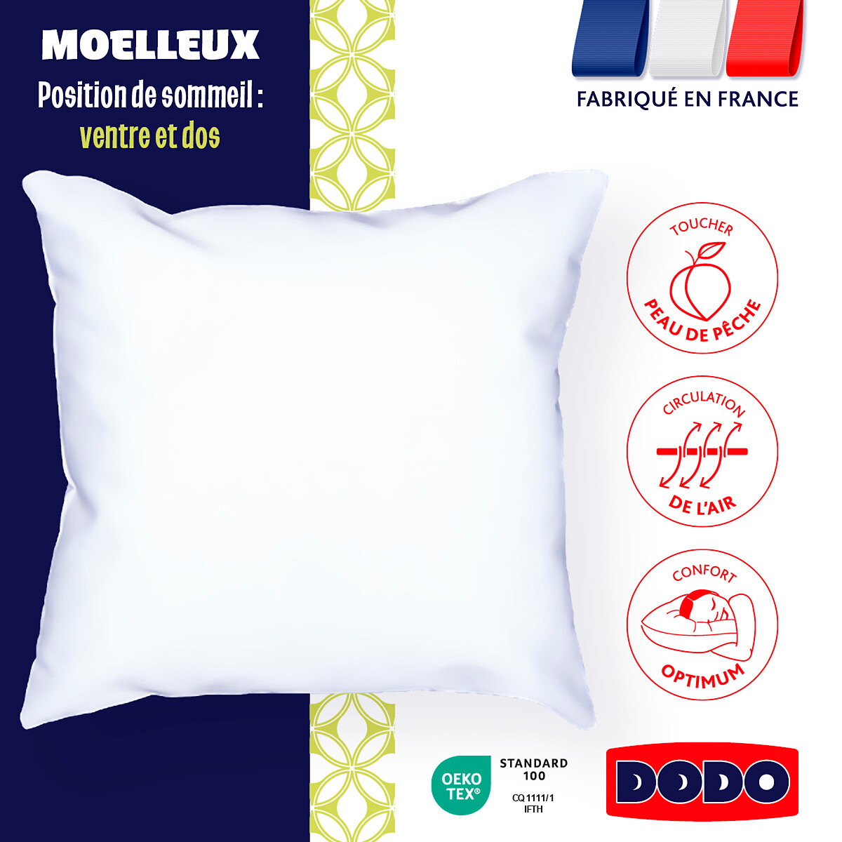 DODO Almohada MULLIDA - ultrasuave. Color