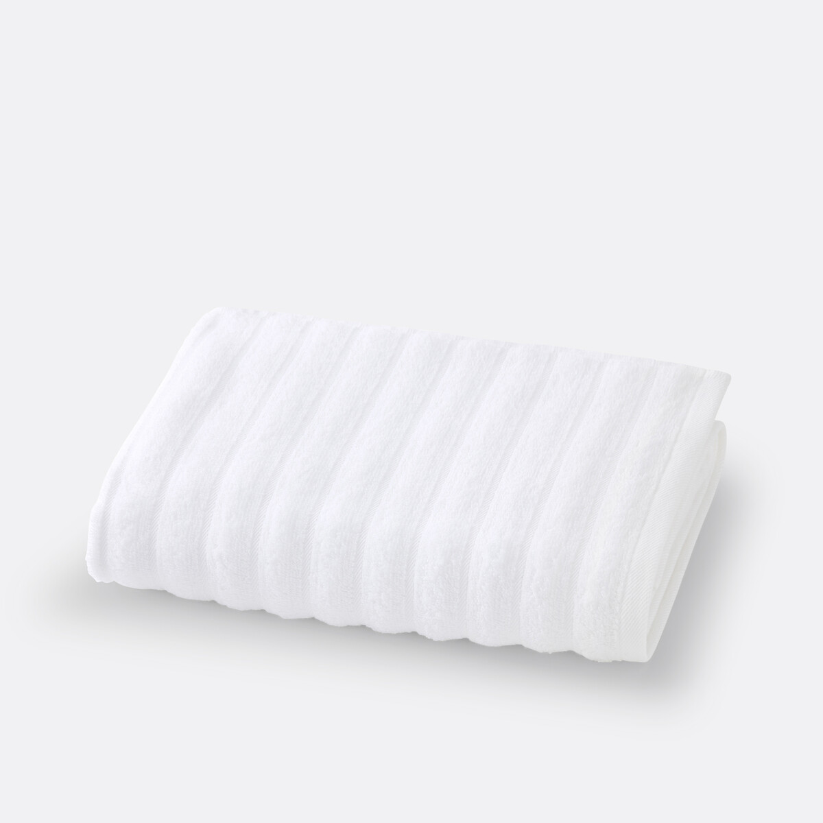 La Redoute Interieurs Audierne 450G/M2 Bouclette Terrycloth Towel Unisex White Medium