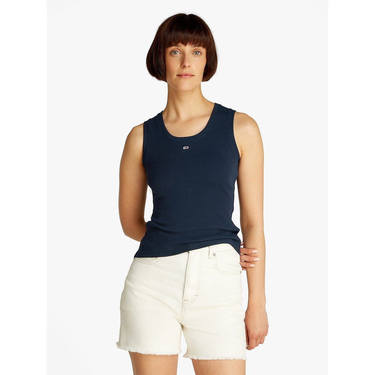 Tommy Jeans Crew Neck Vest Top Women's Navy Extra Small