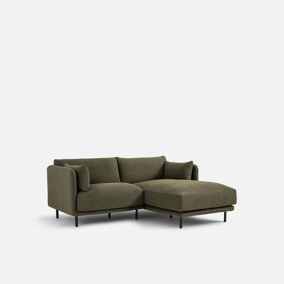 Canapé Angle Droit, 3 Places, En Bouclette Fine, VICTOR — vue 3