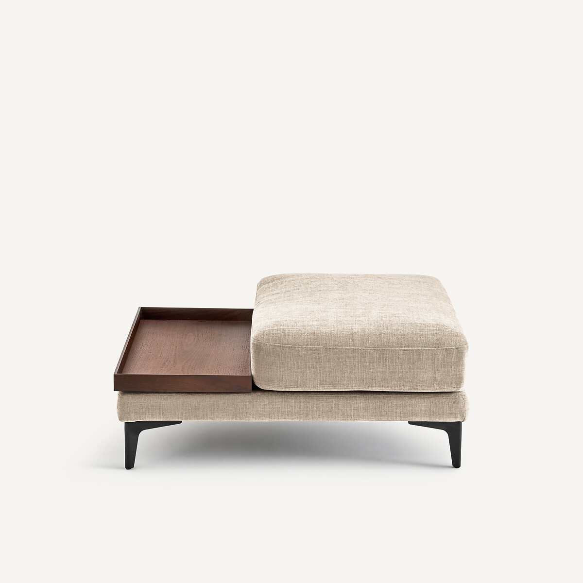 EMMANUEL GALLINA X AM.PM Voetensteun met dienblad, polyester katoen, MODERNISTE, ontwerp Emmanuel Gallina