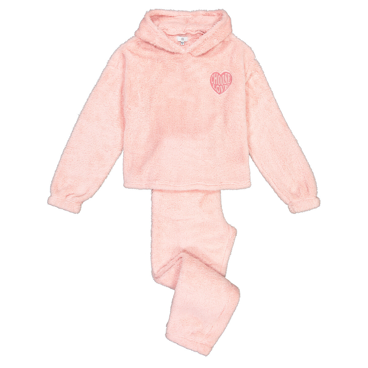 Pijama cálido de 2 prendas de sherpa Niña Talla 156 cm (14 años). Color Rosa