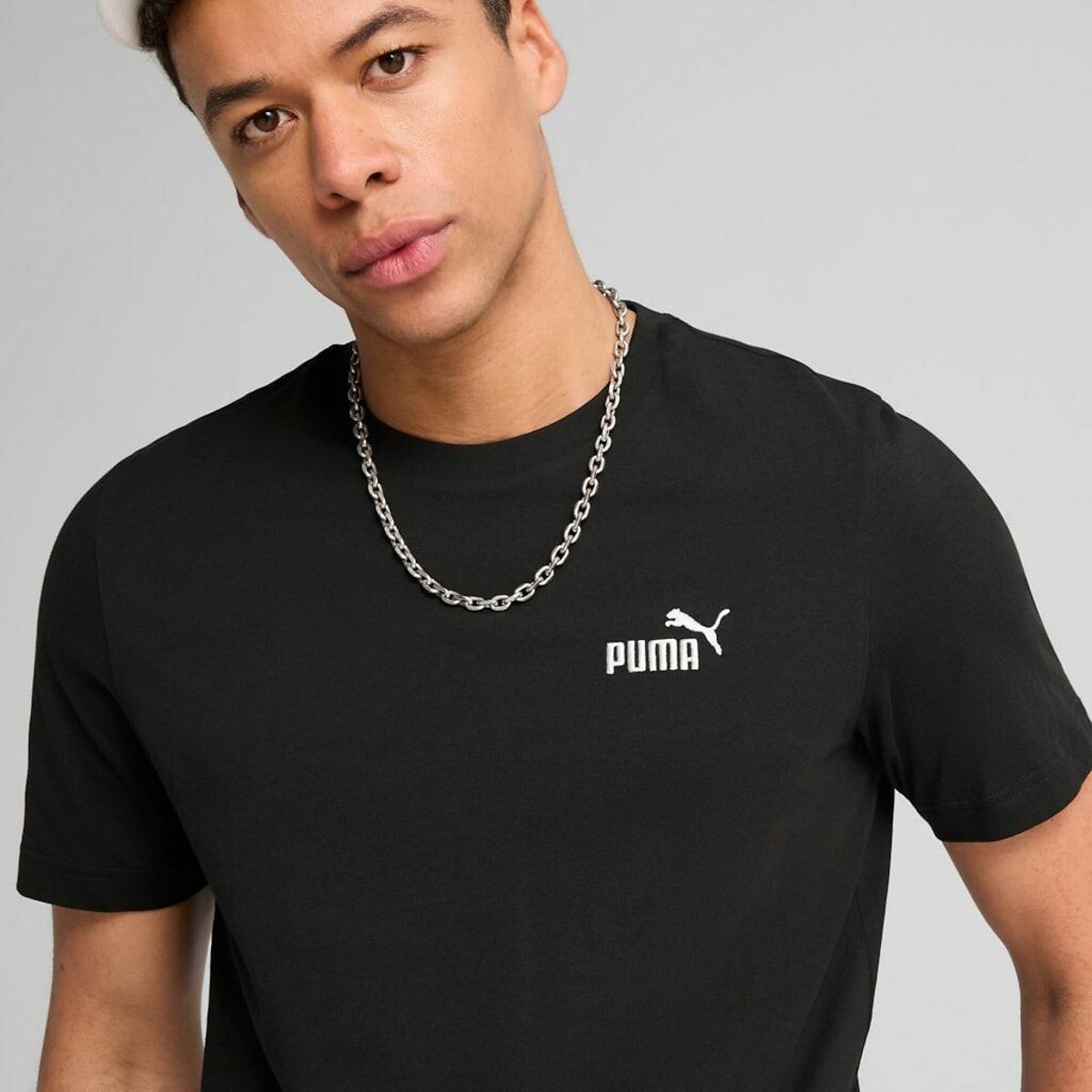 Puma Essential Short Sleeve T-Shirt With Logo Print Men's Black Xxl