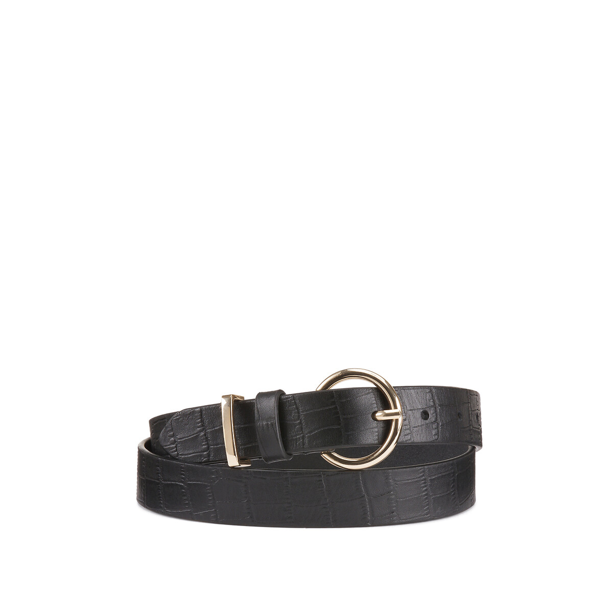 LA REDOUTE COLLECTIONS Leren riem met gesp