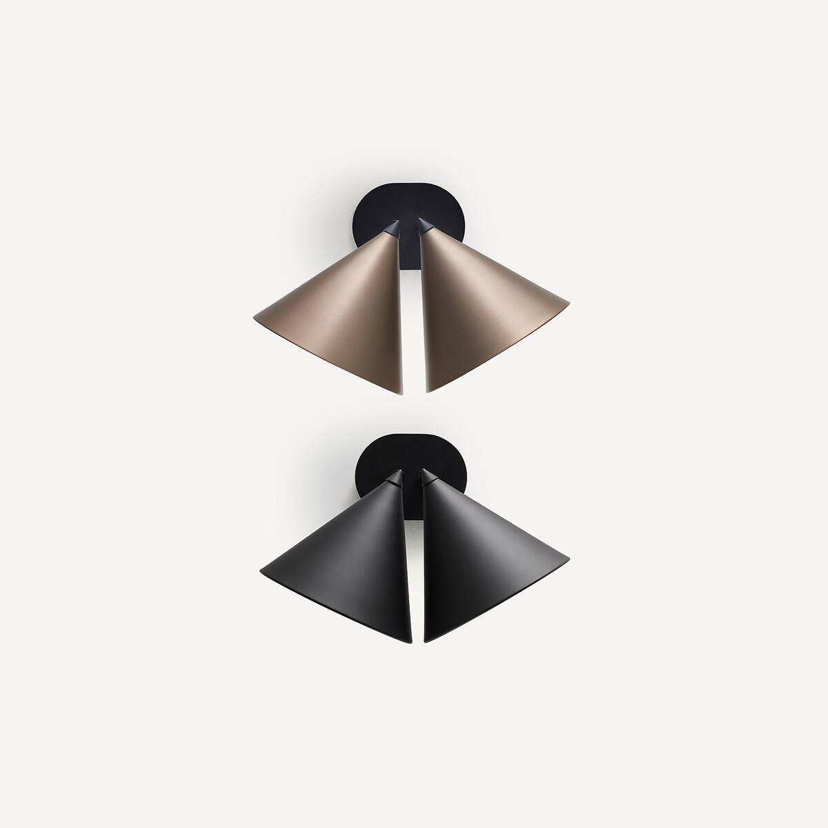 Am.pm Moke Double Cone Wall Light Unisex Black