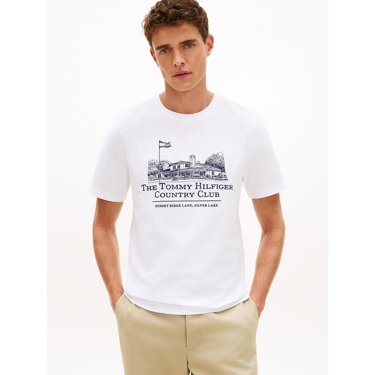 Tommy Hilfiger Crew Neck T-Shirt Men's White Small
