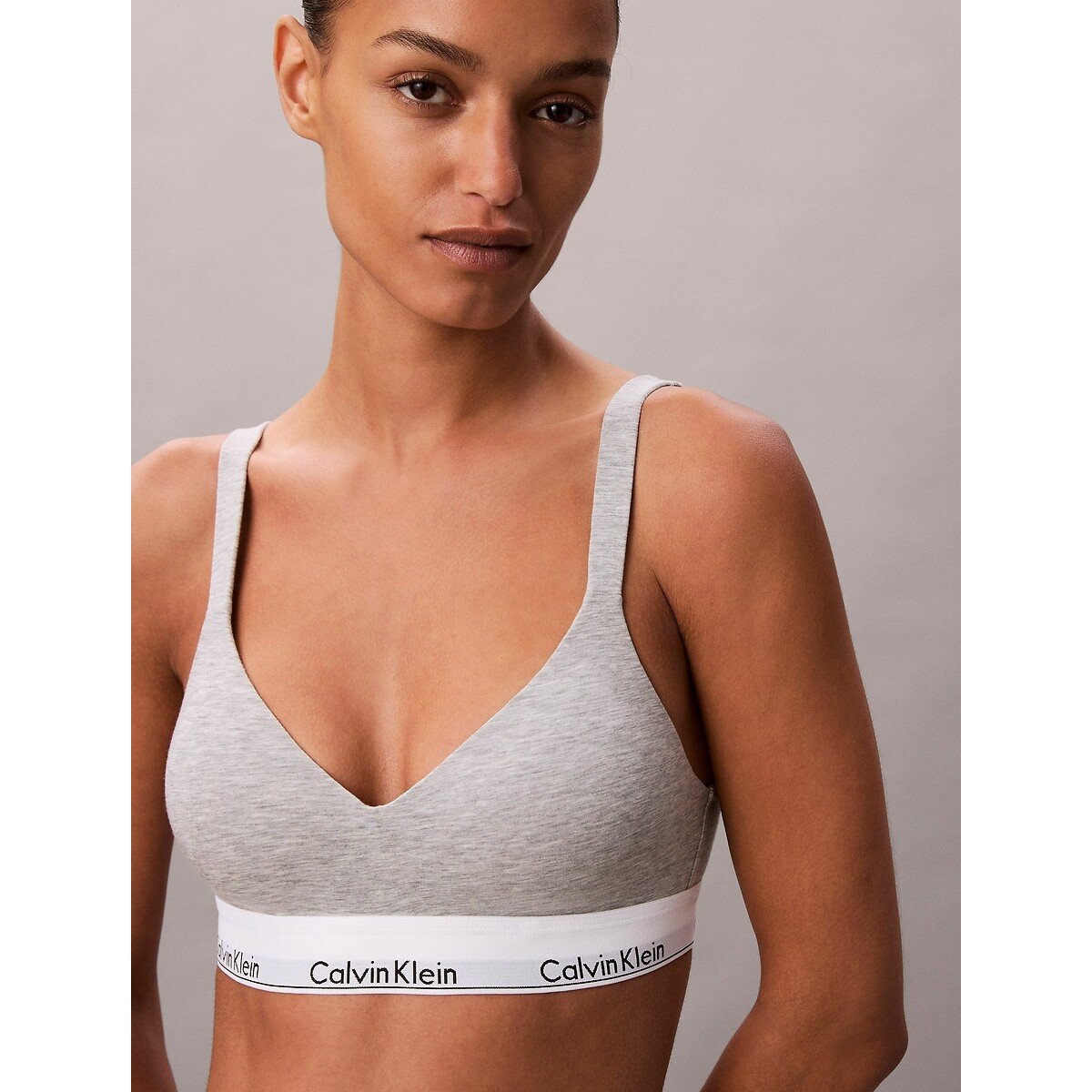 Calvin Klein Underwear Icon Cotton Modal Bralette Women's Grey Extra Large