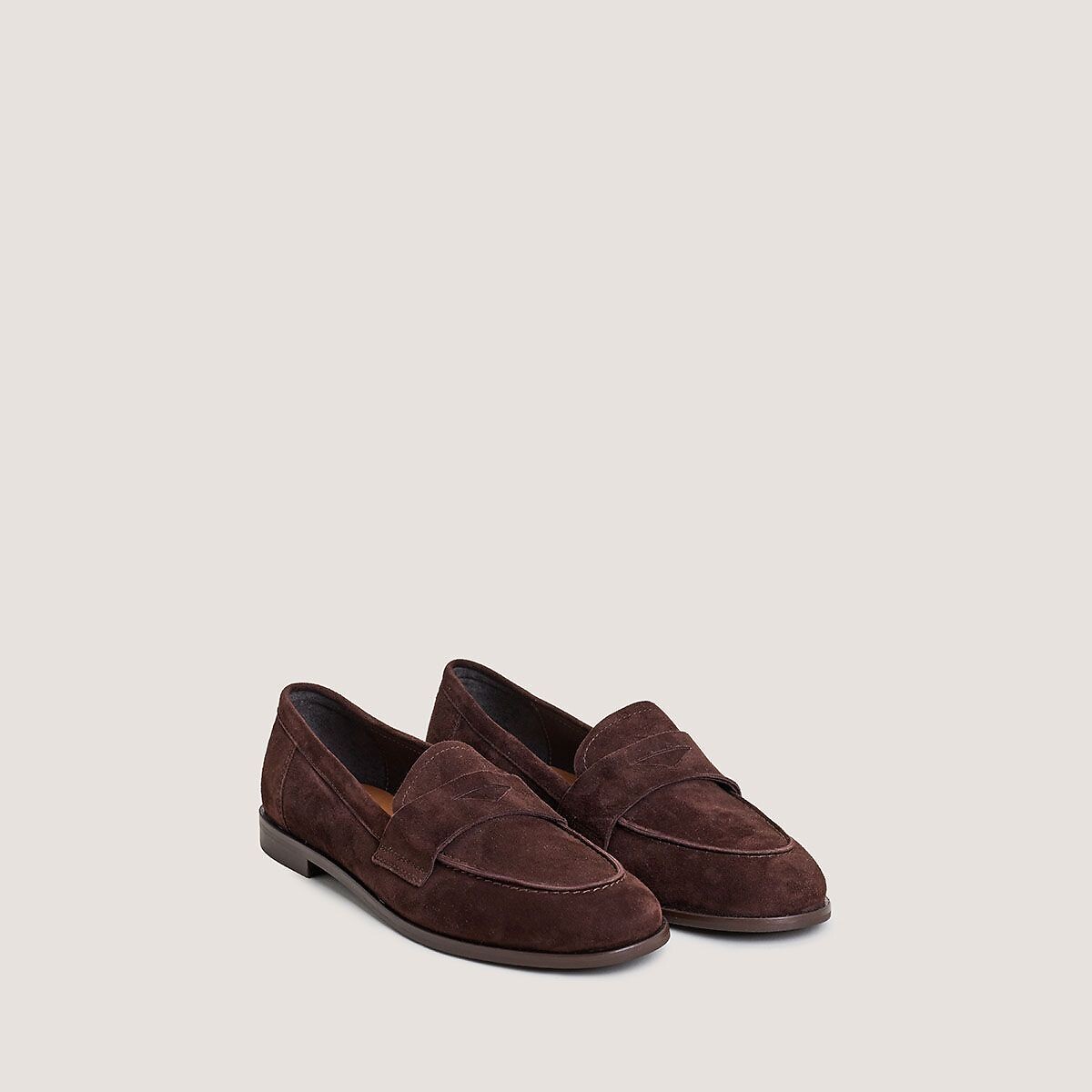 Jonak Thelma Bis Suede Loafers Women's Brown Size 40 (6.5)