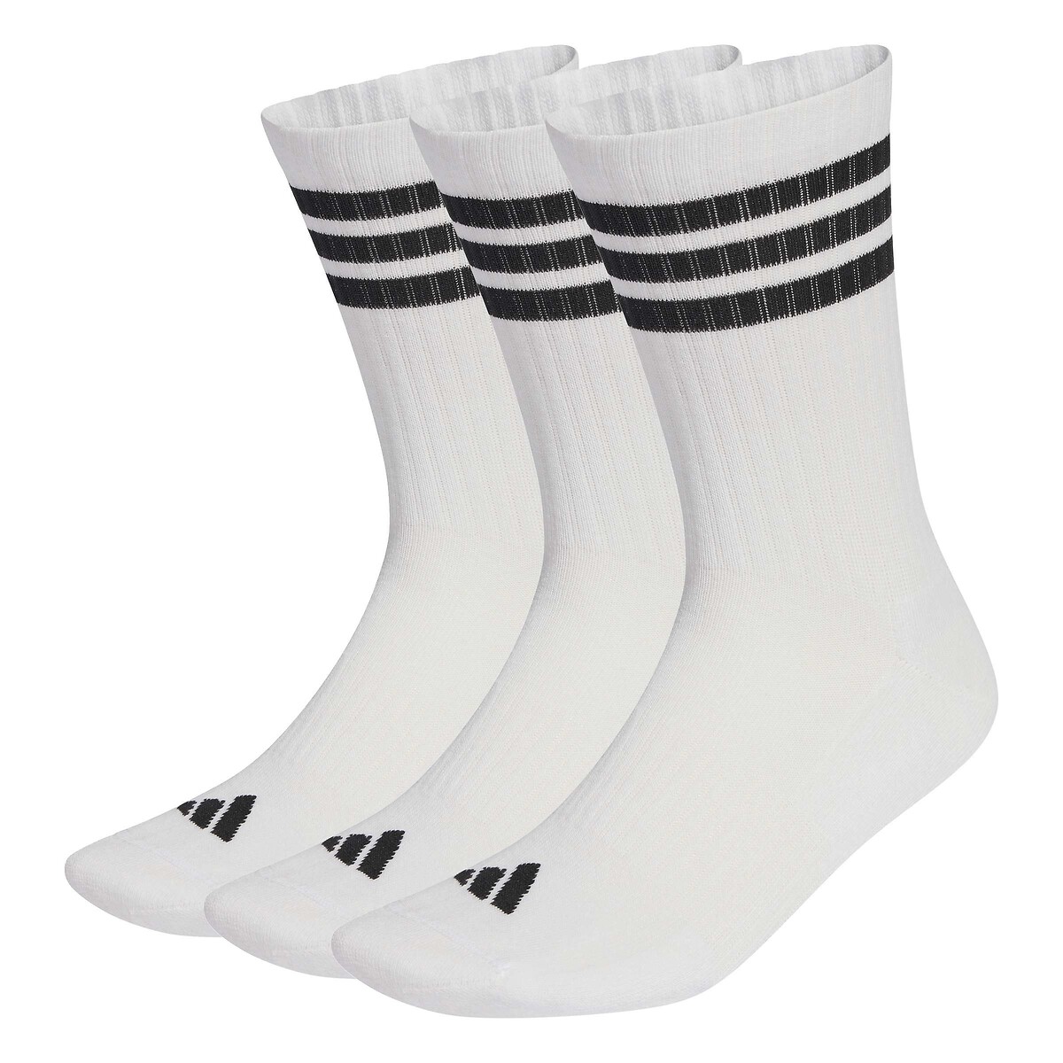 Adidas Performance Pack Of 3 Pairs Of 3-Stripes Socks Men's White Xl+