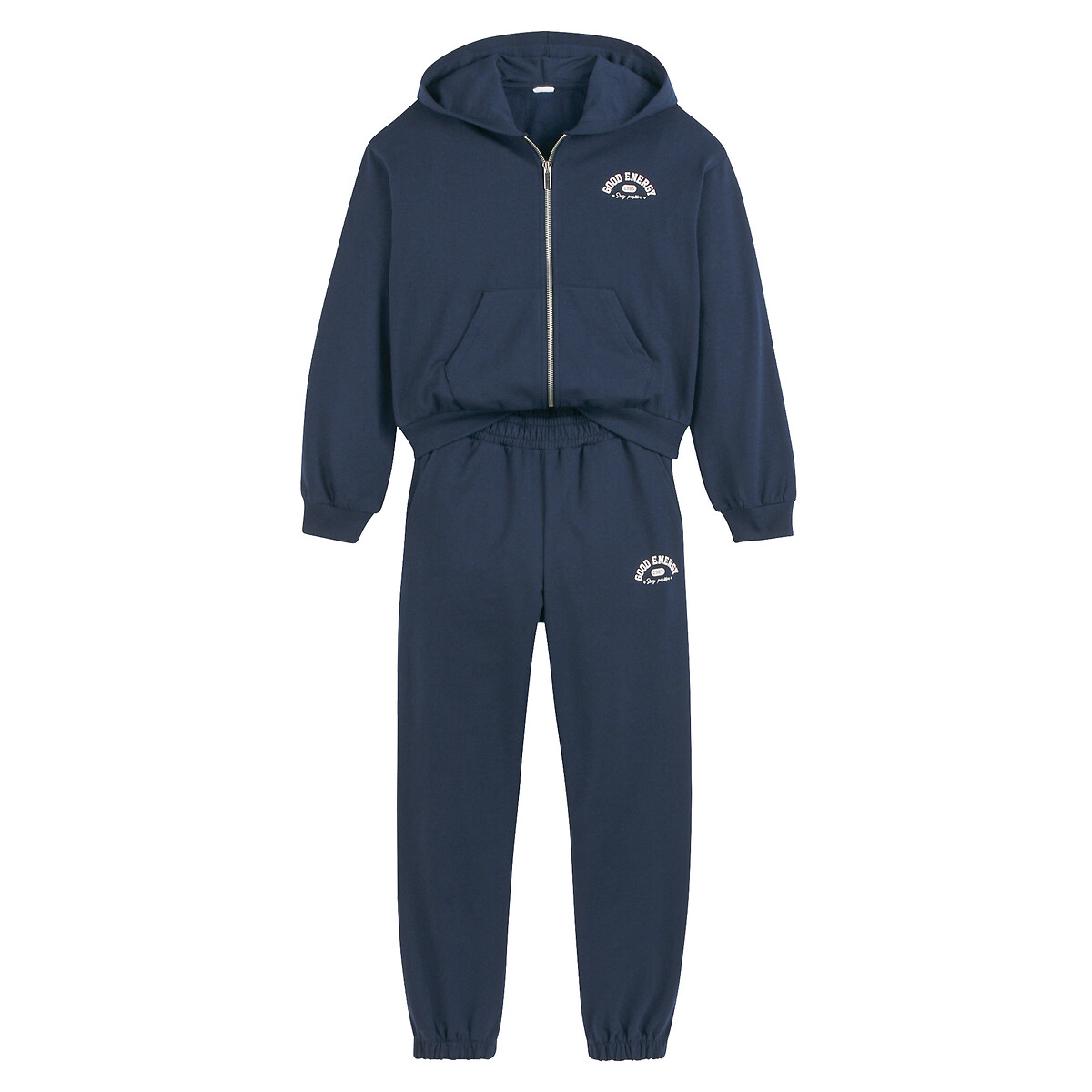 La Redoute Collections Hoodie And Joggers Outfit Navy Blue 6Y (114Cm)