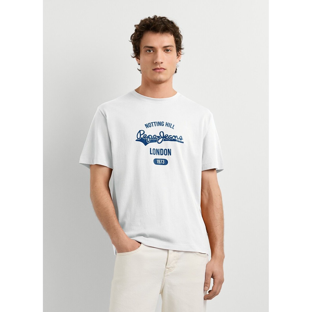 Pepe Jeans Jimmy Short Sleeve T-Shirt Men's White Small - La Redoute