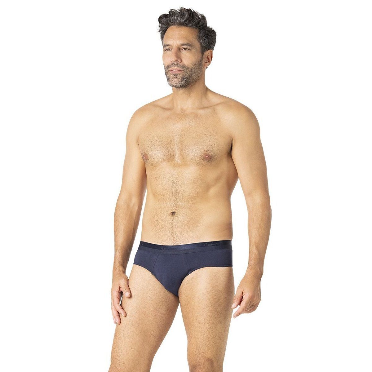 Eminence Pack Of 3 Studio Briefs For Men's Blue + Navy Blue + Black Extra Large