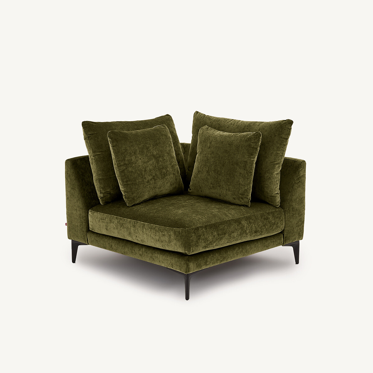 EMMANUEL GALLINA X AM.PM Hoekbank in fluweelmix, MODERNISTE, ontwerp Emmanuel Gallina