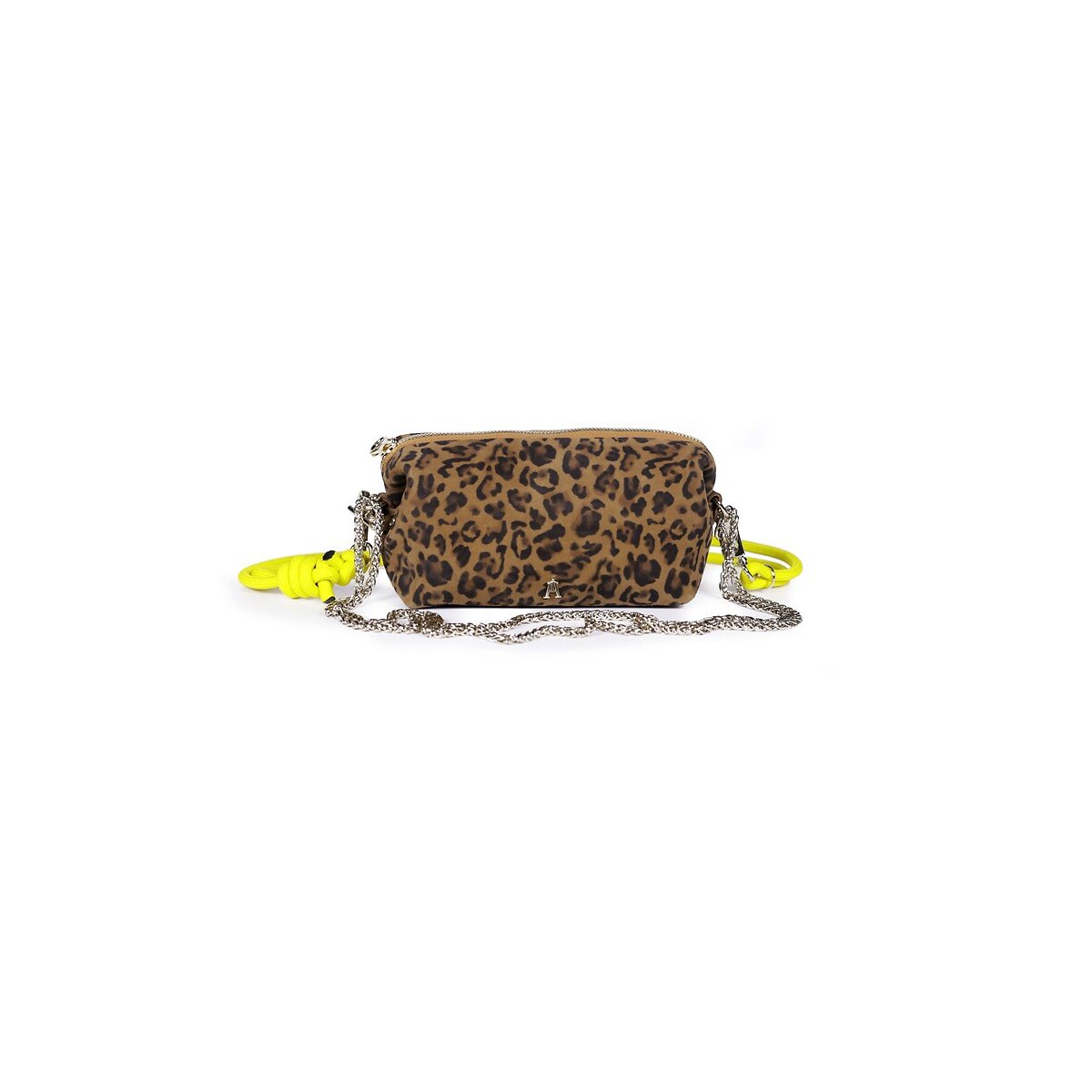 Craie Studio Bolso de mano de piel estampada leopardo, NUAGE. Talla talla única. Color Marron