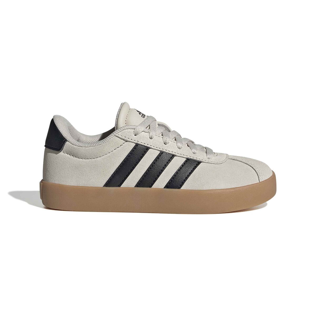 Adidas Sportswear Vl Court 3.0 Trainers In Leather Taupe Size 38 (5) Kids