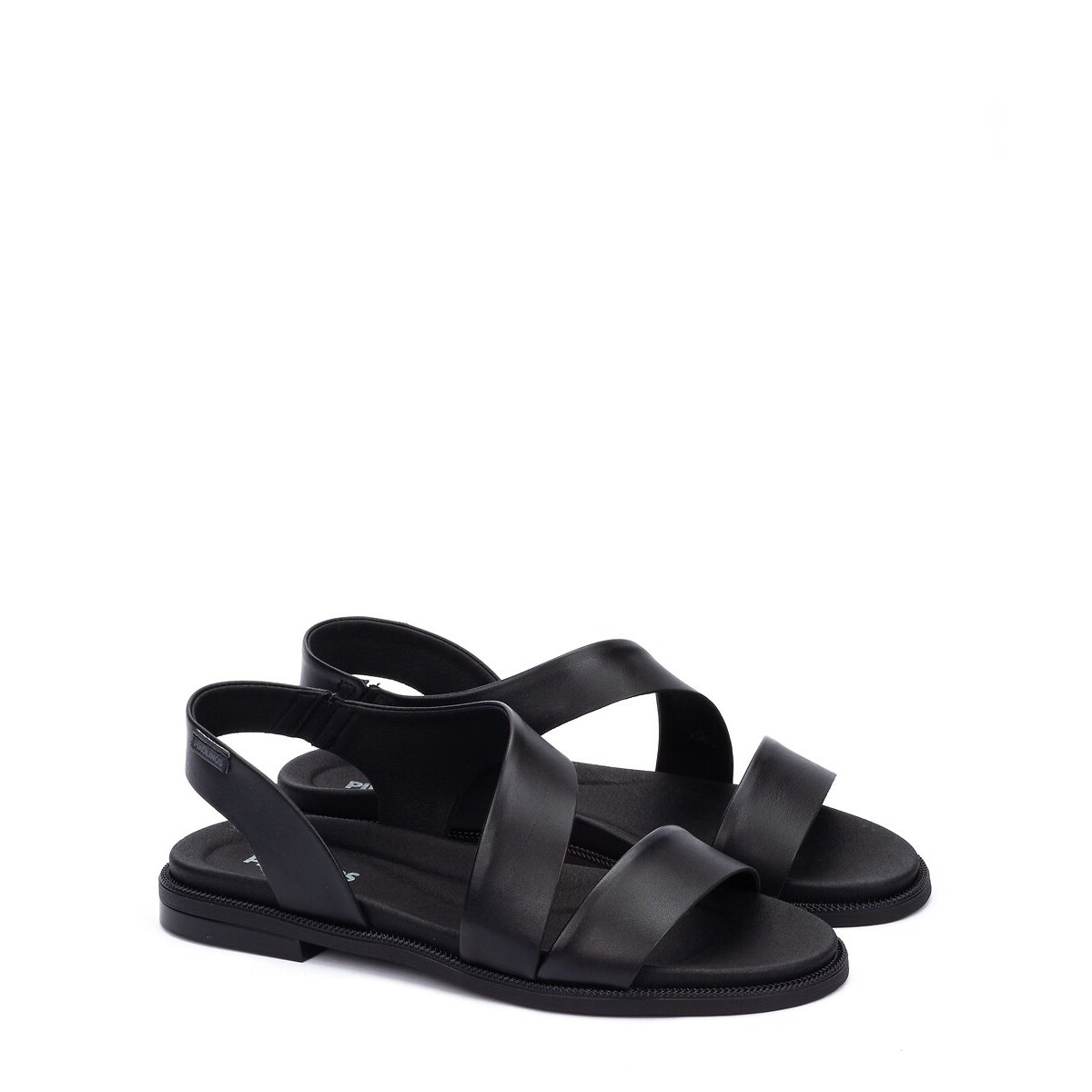Pikolinos Valencia Leren Platte Slingback Sandalen