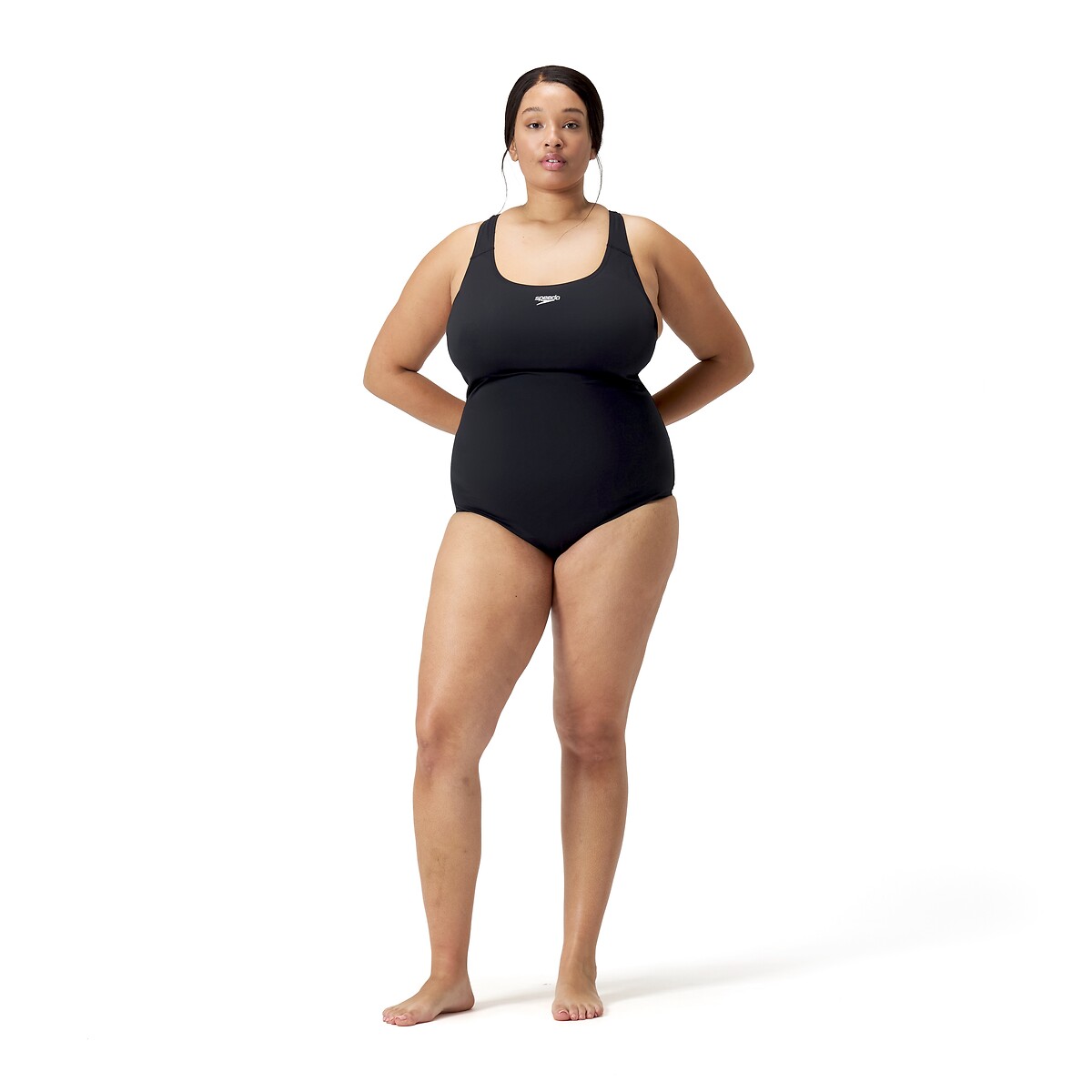 Speedo Medalist Plus Swimsuit Women's Black Size 18