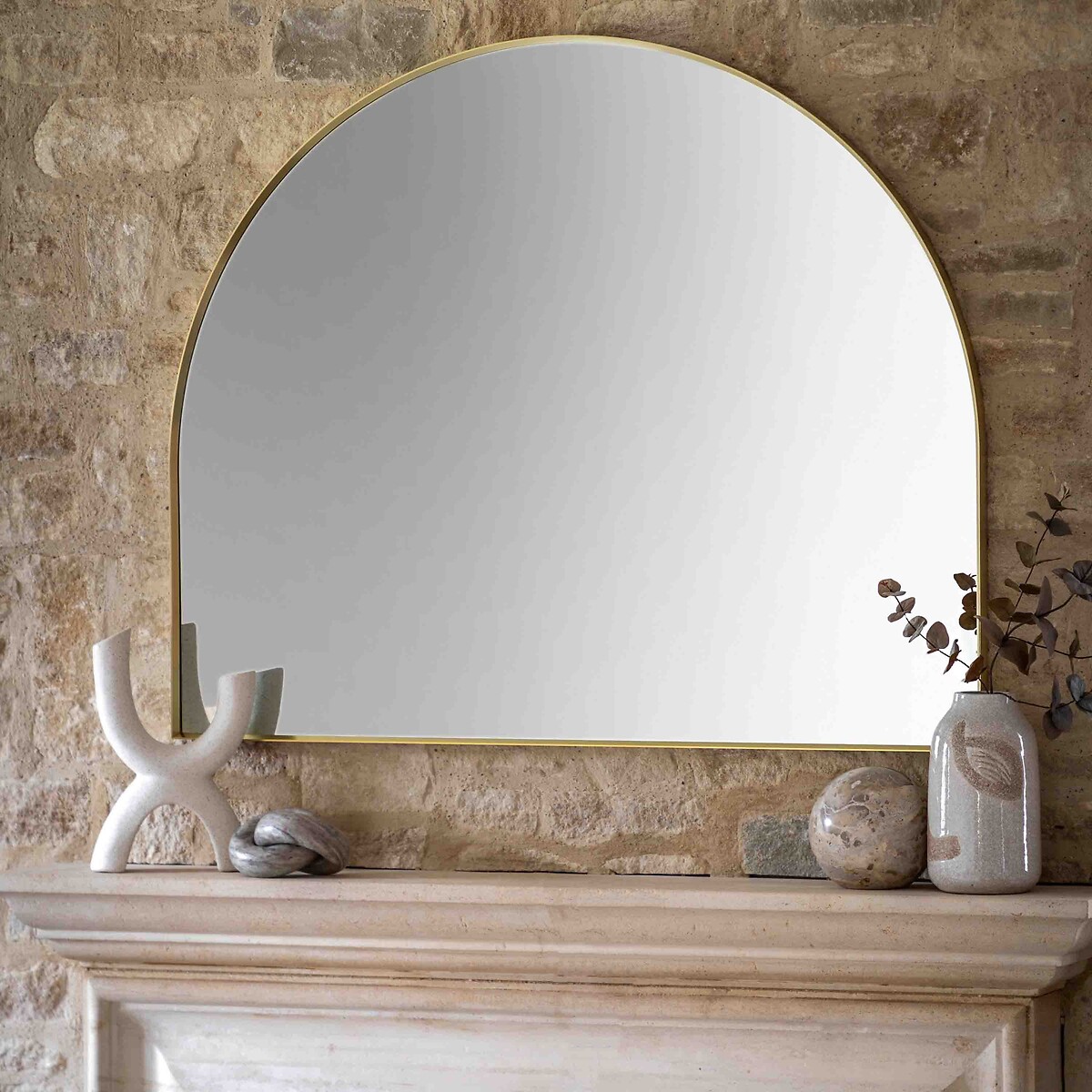 Édité 90X110cm Howarth Overmantle Mirror Unisex Gold-Coloured