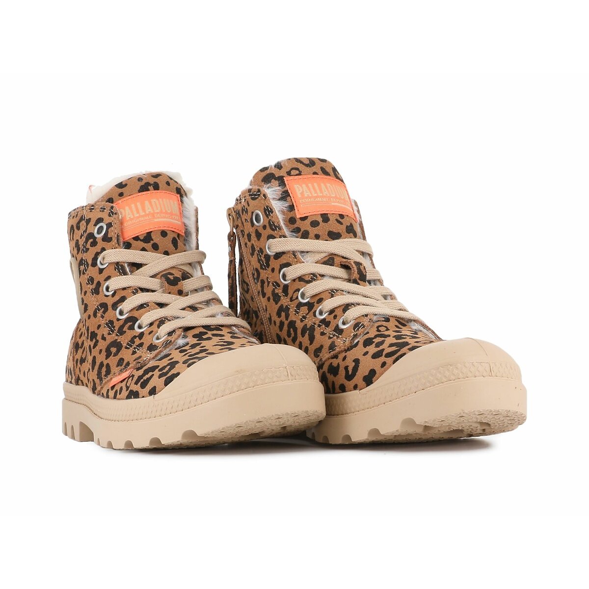 Palladium Leather Trainers Women's Leopard Print Size 37 (4)