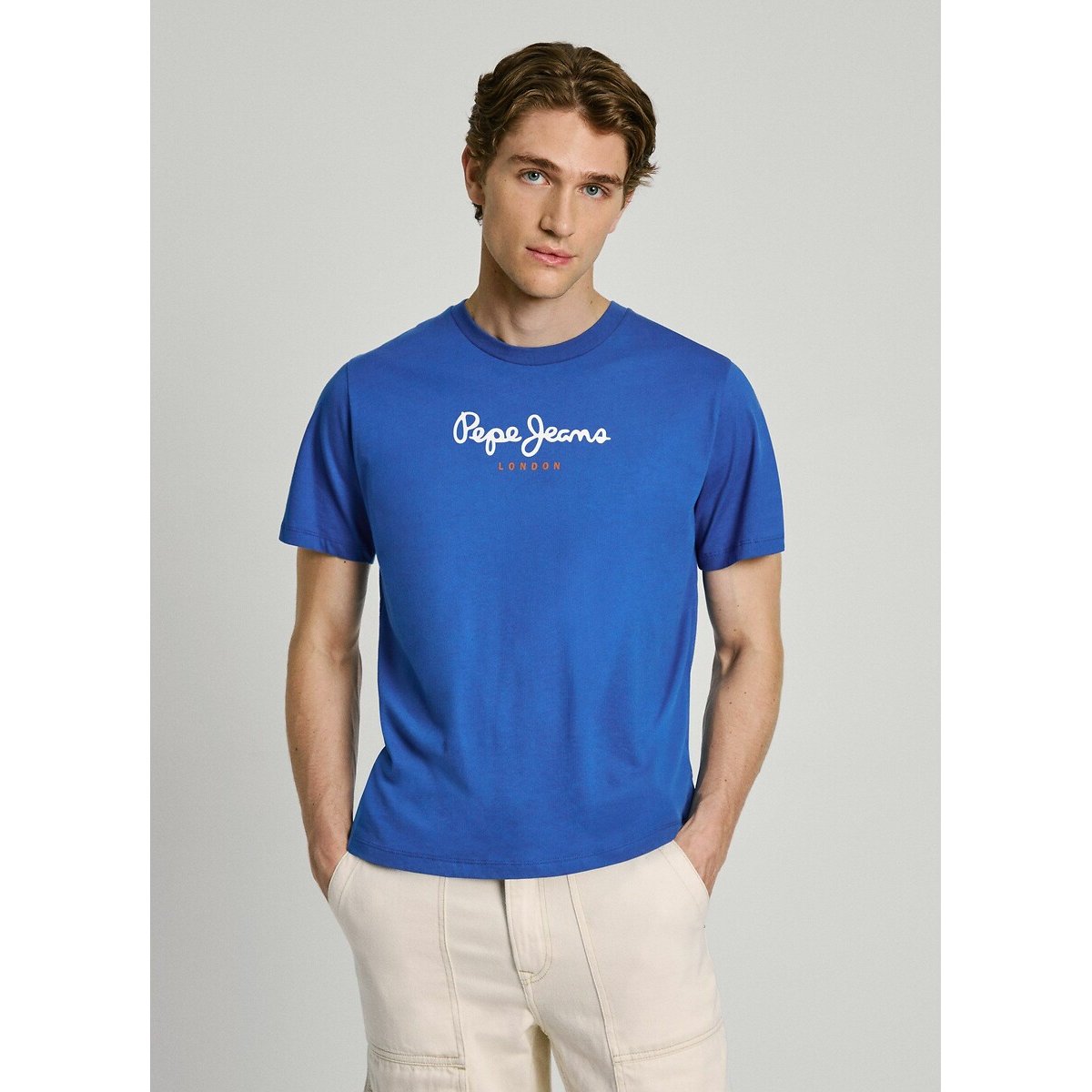 Pepe jeans T-shirt met ronde hals Eggo