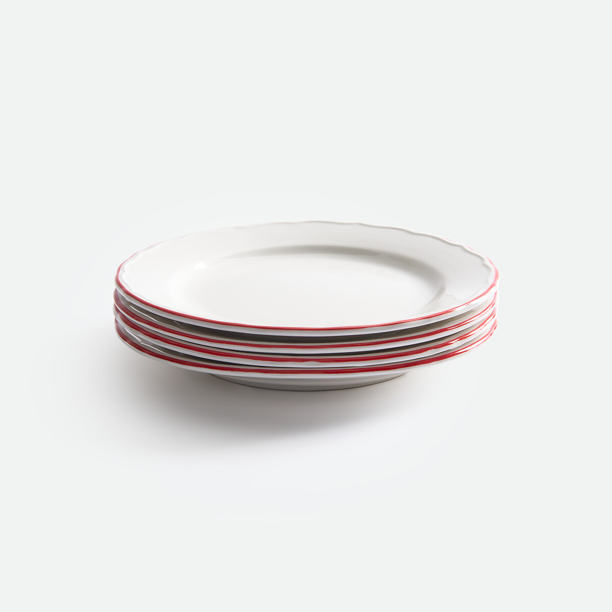 LA REDOUTE INTERIEURS Juego De 4 Platos De Postre De Porcelana, COLOMBE. Talla talla única. Color